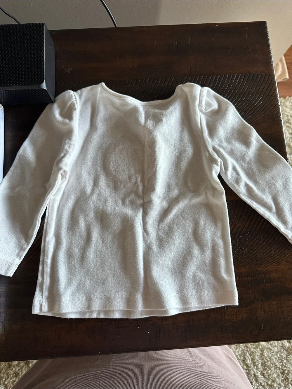 Gymboree White Long-Sleeve Top with Orange Pumpkin Applique